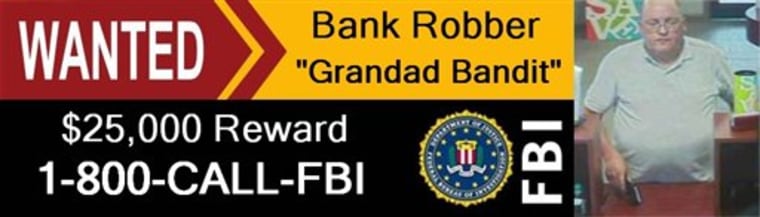 This billboard will be featured in a 40-state campaign in hopes of catching a bank robber dubbed the "Granddad Bandit."